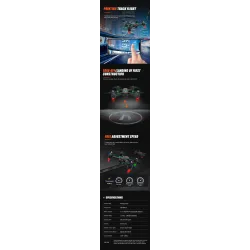 Utoghter X9 - WIFI - 1080p Caméra - Pression d'air - Contrôle d'application - Foldable