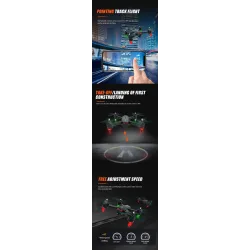 Utoghter X9 - WIFI - 1080p Caméra - Pression d'air - Contrôle d'application - Foldable