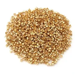 Gold round rivets - studs - DIY decoration - 2.5mm - 1000 pieces