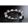 PulseraPulsera de lujo con cuentas de cristal - 925 plata esterlina