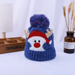 Lämmin talvi hattu pom- Joulupukki - Reindeer-sarvit