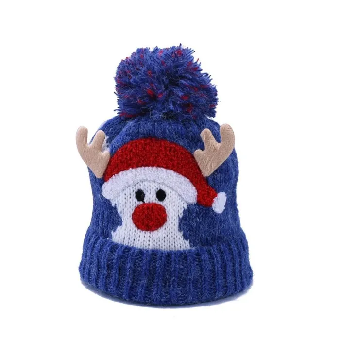 Lämmin talvi hattu pom- Joulupukki - Reindeer-sarvit