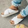 Sandali estivi - soft platform flip flops