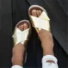 Sandales d'été - soft platform flip flops