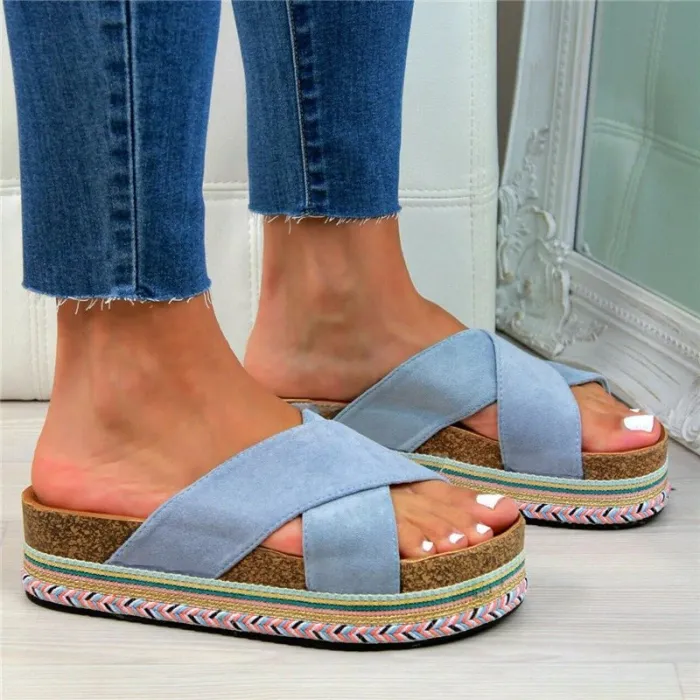 Zomersandalen - zachte plateauzolenSandalen
