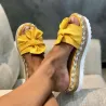 Sommar sandaler - flip flops med bowknot