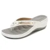 SandaliasElegantes sandalias de verano - flip flops - metal y cristal decoración - cómodo