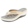 SandaliasElegantes sandalias de verano - flip flops - metal y cristal decoración - cómodo