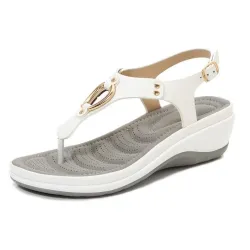 Modieuze sandalen met metalen decoratie - Boheemse stijlSandalen