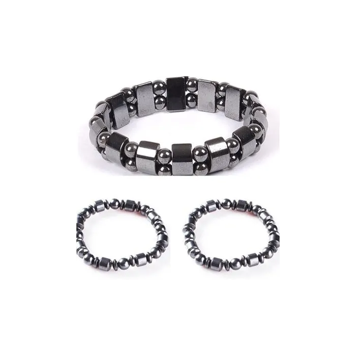 Pulseira elástica com contas - terapia magnética