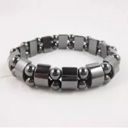 Pulseira elástica com contas - terapia magnética