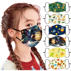 Kindergelaats- / mondbeschermingsmasker - ademend - cartoon printMondmaskers