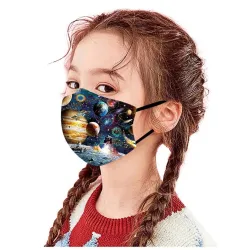 Barn ansikte / munskydd mask - andas - tecknad tryck