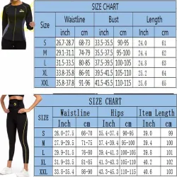 Slimming leggings & top - saunaefekti - laihtumiskunto