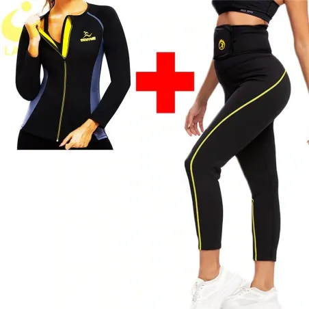 Slimming leggings & top - saunaefekti - laihtumiskunto