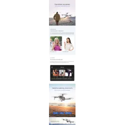 Drones4DRC - F3 - Flujo óptico - Cámara de lentes dobles 4K - GPS Posición - HD - Aerial Drone - plegable