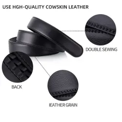 Correia de couro na moda com fivela automática