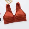 Soutien-gorge de coton rayé avec poussette