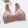 Soutien-gorge de coton rayé avec poussette