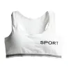 "SPORT" impressão - algodão fitness sutiã acolchoado