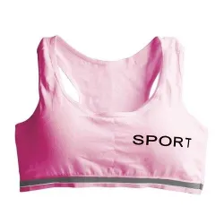 "SPORT" print - bomull fitness padded bra
