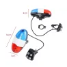 Luces6 Led - 4 tonos - campana de bicicleta - cuerno con luz