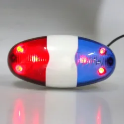 Luces6 Led - 4 tonos - campana de bicicleta - cuerno con luz