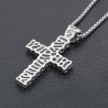 Vintage Kreuz Anhänger - Edelstahl Halskette