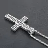 Vintage cross pendant - ruostumaton teräs kaulakoru