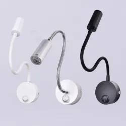 LED moderno Lâmpadas de parede - tubo flexível - 3W - preto - branco