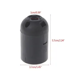CE approuvé - E27 - Lampe en plastique - Noir - Blanc - 10pcs