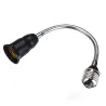 Inicio20/30/40/60cm - E27 - Negro - Flexible - Extensión - Socket - LED Bombilla de luz - Soporte base