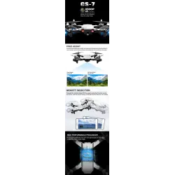 DronesCS-7 - 2.4G - Wifi - FPV - selfie blanco - plegable
