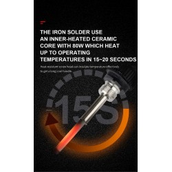 80W Ferro de solda elétrica - display LCD - temperatura ajustável - 110V / 220V