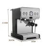 Machine à café - semi-automatique - 15 bar