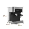 Macchina del caffè - schiuma di latte - macinacaffè - 20 bar - 220V
