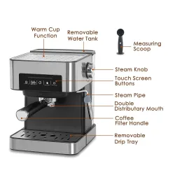 Macchina del caffè - schiuma di latte - macinacaffè - 20 bar - 220V