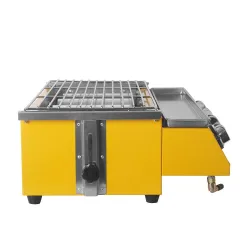 Grill - Außenofen - Edelstahl & Glas - LPG 4 Brenner Gas