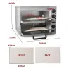 Electric oven - for pizza / chicken / bread - stainless steel - double-layerBakeware