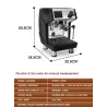 Koffiezetapparaat machine met melkopschuimer voor espresso / cappuccino - 15 Bar - 220Vkoffiewaren