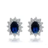 Luksuskorvat, joissa on kristallit - 925 sterling hopea