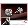 AretesPendientes redondos exclusivos con cristales - plata de ley 925