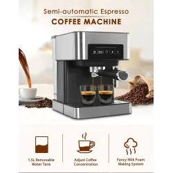 Macchina del caffè - schiuma di latte - macinacaffè - 20 bar - 220V