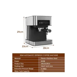 Macchina del caffè - schiuma di latte - macinacaffè - 20 bar - 220V