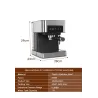 Macchina del caffè - schiuma di latte - macinacaffè - 20 bar - 220V