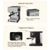 Machine à café - semi-automatique - 15 bar