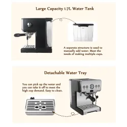 CoffeewareMáquina de cafetera - semiautomática - 15 Bar