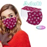 50 kappaletta - kertakäyttöinen antibakteerinen kasvot / suun maski - 3-kerroksinen - unisex - joulun motiivit
