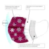 50 bitar - disponibel antibakteriell ansikte / munmask - 3-skikt - unisex - julmotiv