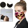 Schutz Gesicht / Mundmaske - wiederverwendbar - Baumwolle - Schädelmotiv